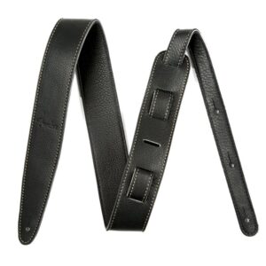 Fender Artisan Crafted Leather Strap 2 inch gitaarband zwart
