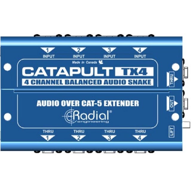 Radial Catapult TX4 Audio Over Cat 5 Extender input-module