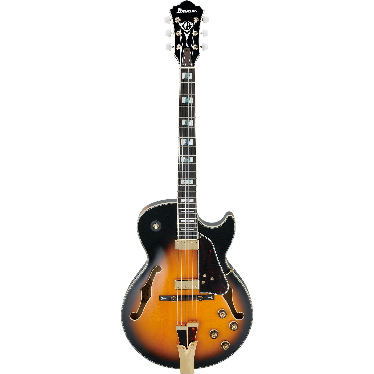 Ibanez GB10SE George Benson Signature Brown Sunburst met koffer