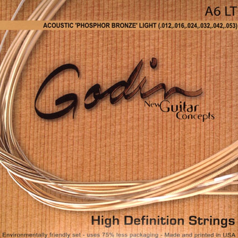 Godin Phosphor Bronze A6 Light .012-.053 snarenset