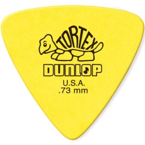 Dunlop 431R73 Tortex Triangle .73mm plectrum geel