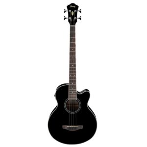 Ibanez AEB8E-BK elektrisch-akoestische basgitaar zwart