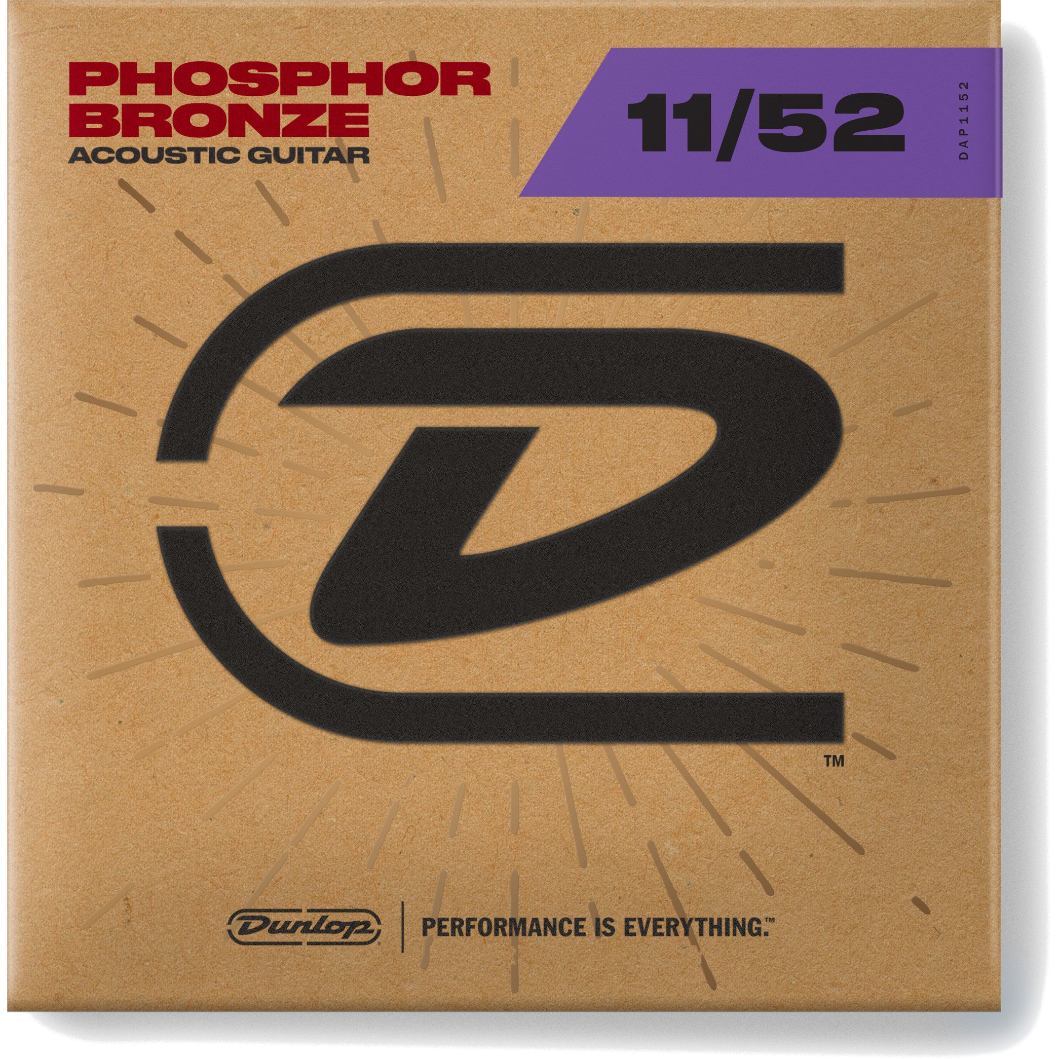 Dunlop DAP1152 snarenset voor akoestische western gitaar