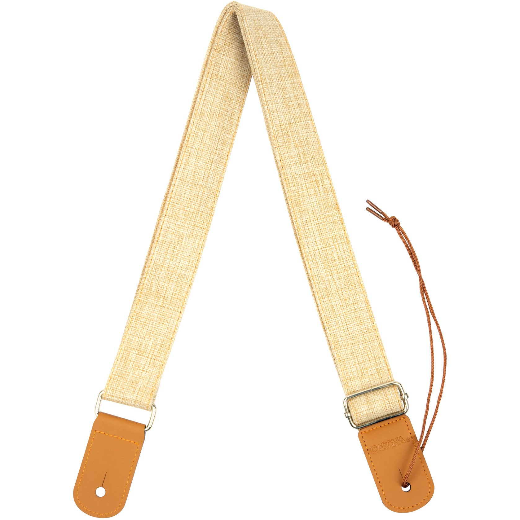 Cascha HH 2202 ukelele draagband katoen beige