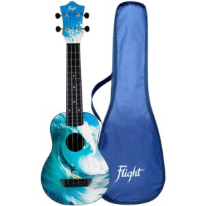 Flight Travel Series TUS25 Surf sopraan travel ukelele met gigbag