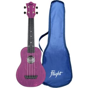 Flight Travel Series TUS35 Purple sopraan ukelele met gigbag