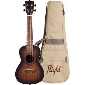 Flight Gemstone Series DUC380 Amber concert ukelele met gigbag