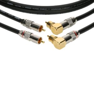 Klotz ALPA009 RCA recht 2p - RCA haaks 2p kabel 90cm (set van 2)