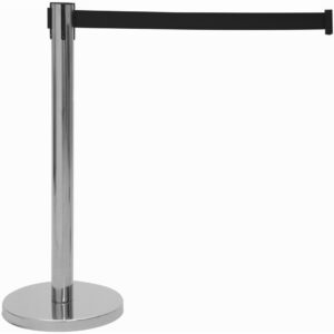 Eurolite afzetpaal met trekband zwart