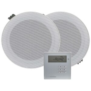 Audiophony WALLKIT WALLAMPmedia + twee plafondluidsprekers 2x 10 watt