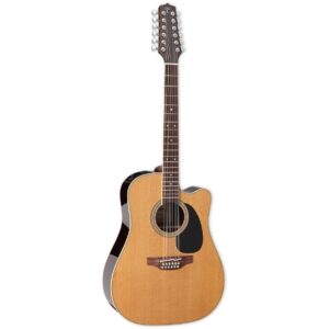 Takamine EF400SC-TT Thermal Top Natural elektrisch-akoestische 12-snarige westerngitaar met koffer