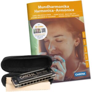 Cascha HH 1630 Master Edition Blues mondharmonica set + leerboek