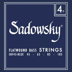 Sadowsky Blue Label SBF 45 Stainless Steel Flatwound 45-105 snarenset voor elektrische basgitaar