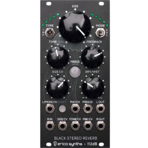 Erica Synths Black Stereo Reverb eurorack module