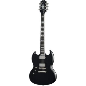 Epiphone SG Prophecy Left-Handed Aged Jet Black Metallic linkshandige elektrische gitaar met premium gigbag