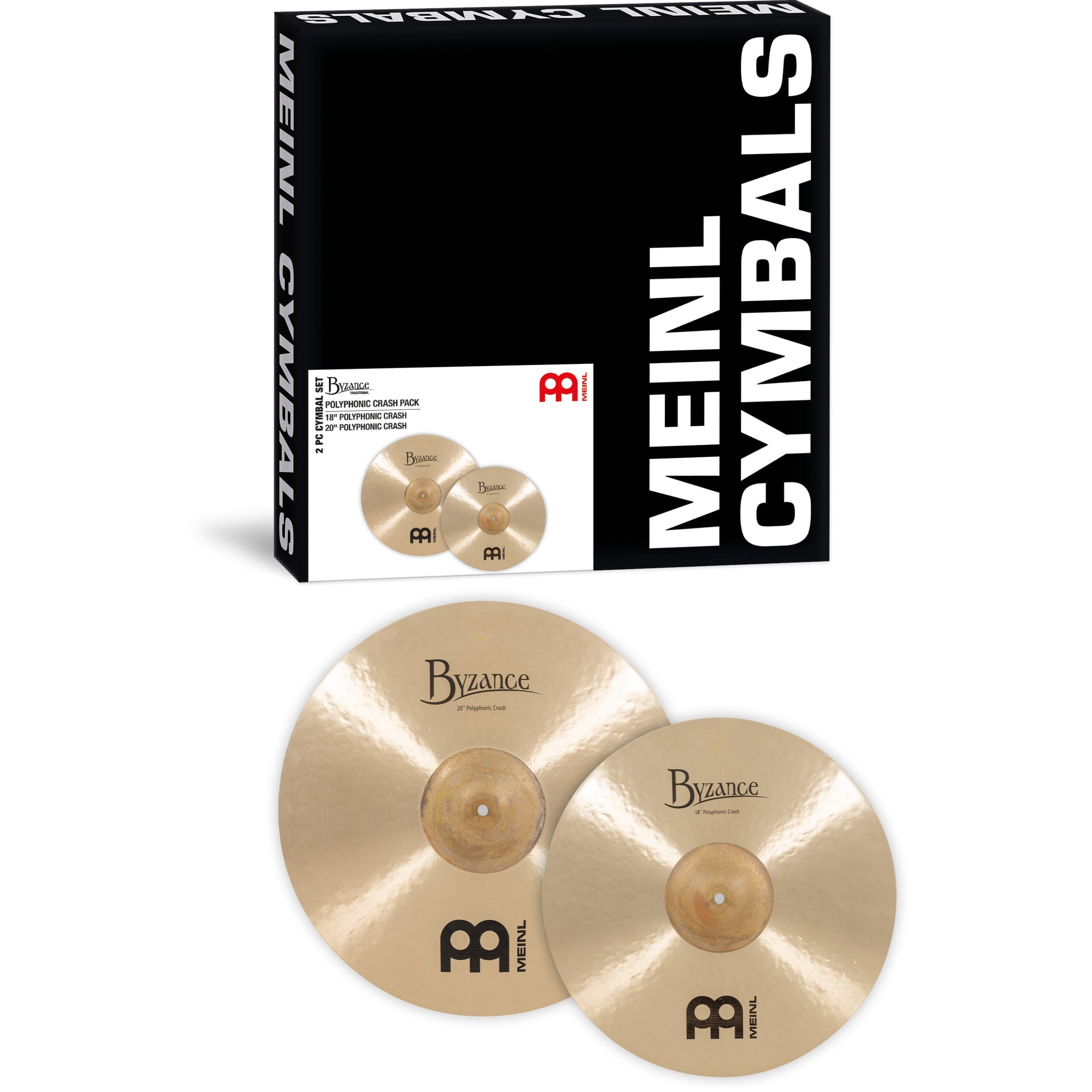 Meinl BMAT3 Byzance Traditional Polyphonic Crash Pack bekkenset 18-20