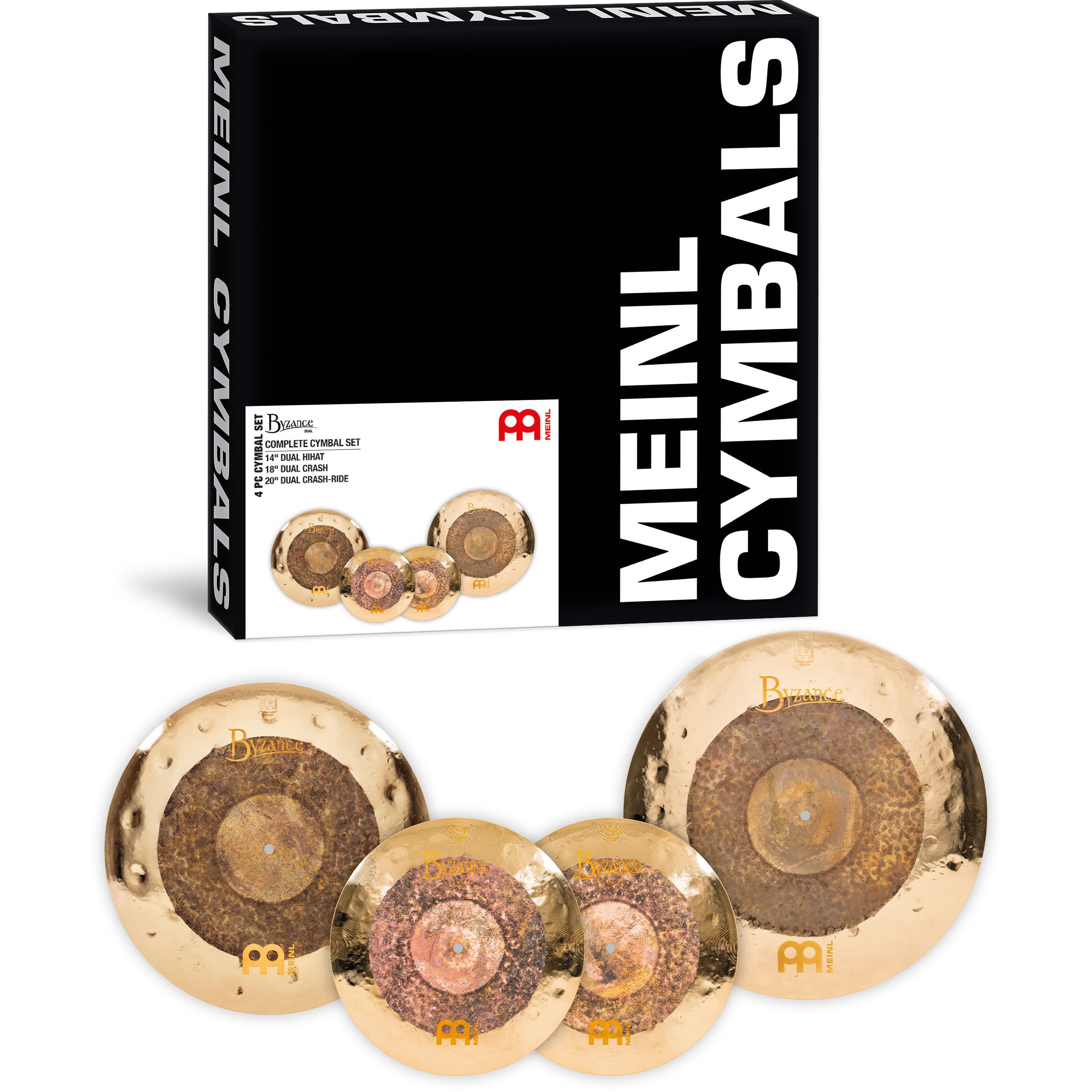 Meinl BDU-CS1 Byzance Dual Complete Cymbal Set bekkenset 14-18-20