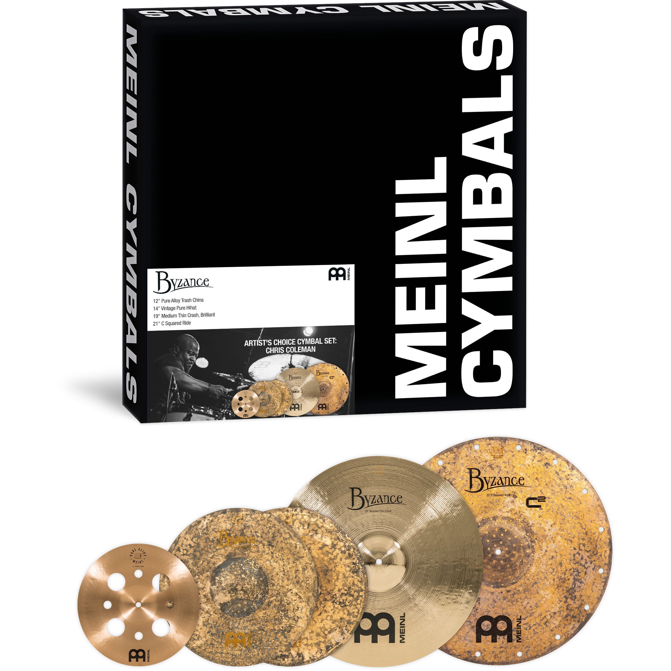 Meinl A-CS5 Artist's Choice Cymbal Set Chris Coleman bekkenset 12-14-19-21