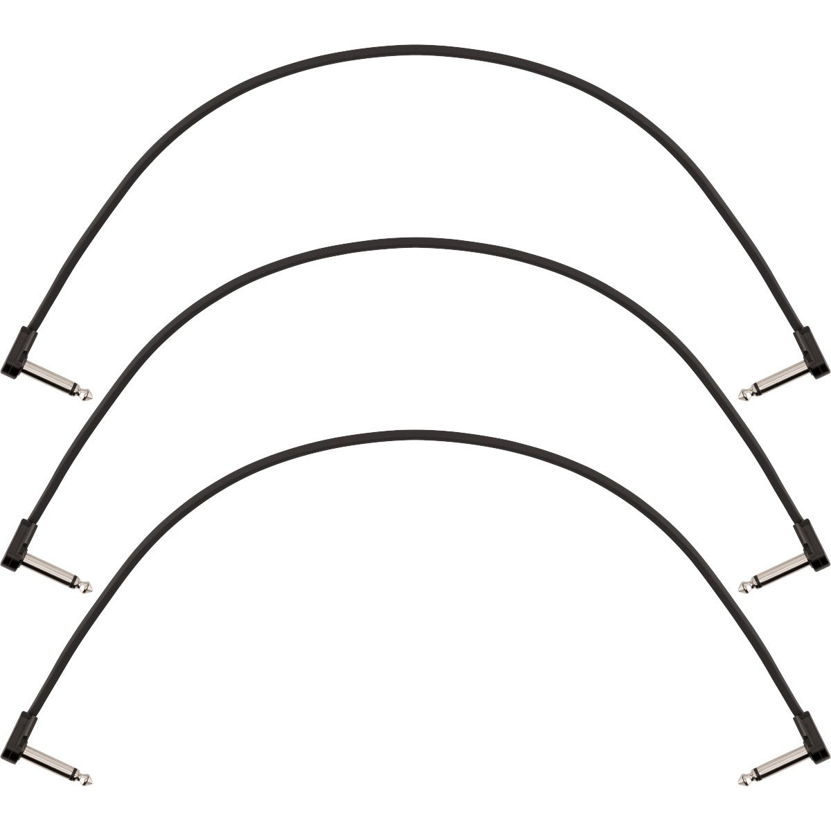 Fender Blockchain 16” Patch Cables Angle/Angle 40 cm (3 stuks)