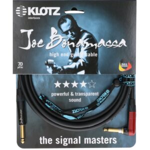 Klotz JBNRSP060 Joe Bonamassa gitaarkabel met SilentPlug 6 meter recht - haaks