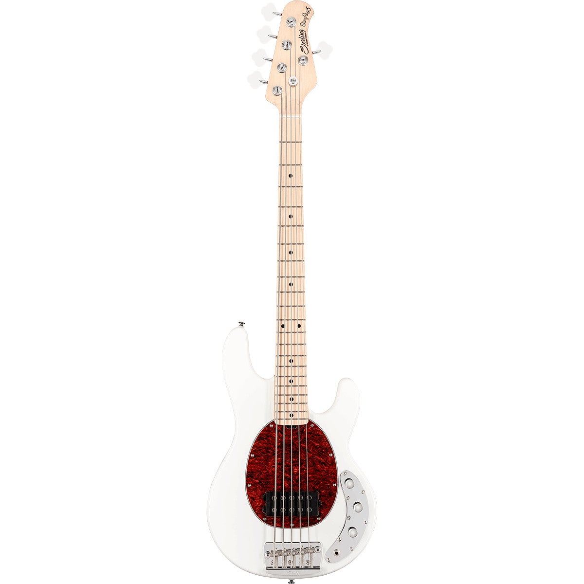 Sterling by Music Man StingRay Classic Ray25CA Olympic White 5-snarige elektrische basgitaar