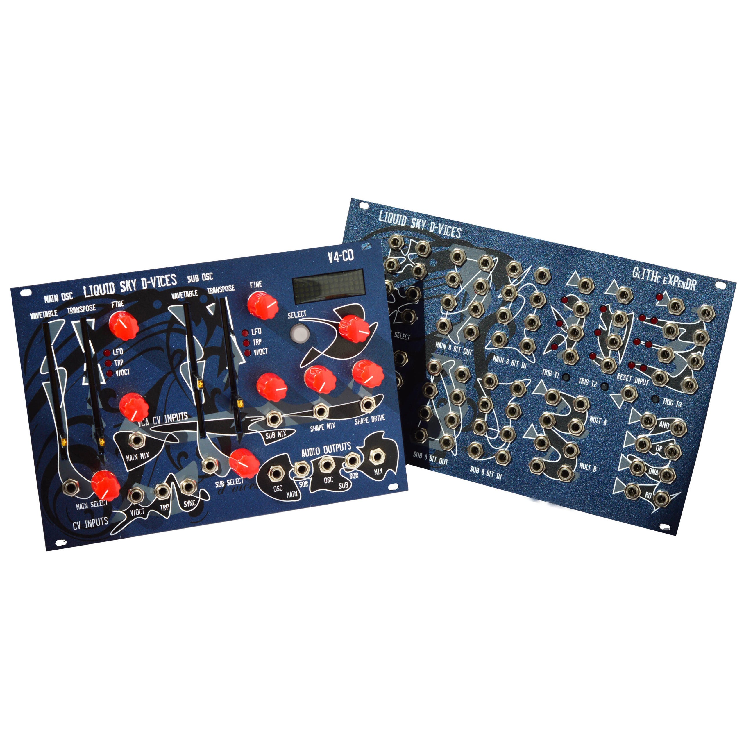 Liquid Sky d-vices Set1 eurorack modules