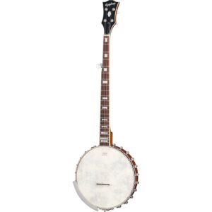 Epiphone Mastertone Bowtie Open Back Banjo Natural 5-snarige banjo met premium gigbag