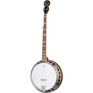 Epiphone Mastertone Classic Banjo Natural 5-snarige banjo met hardshell koffer