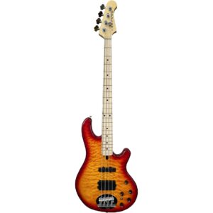 Lakland Skyline 44-02 Deluxe Quilted Maple Top Cherry Sunburst Gloss elektrische basgitaar