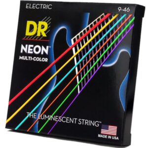 DR Strings NMCE-9/46 Hi-Def Neon multi-color 9-46 set snaren voor elektrische gitaar
