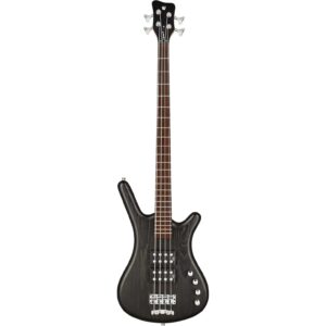 Warwick RockBass Corvette $$ 4-String Nirvana Black Transparent Satin elektrische basgitaar met gigbag
