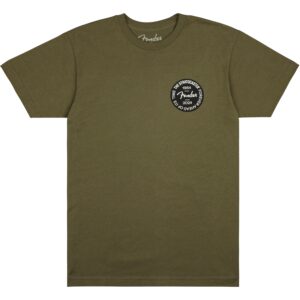 Fender Stratocaster 70th Anniversary Badge Tee olive XL