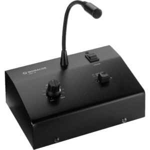 Monacor PAM-10 compacte PA-versterker met microfoon, 1x 10 W @ 4 Ohm