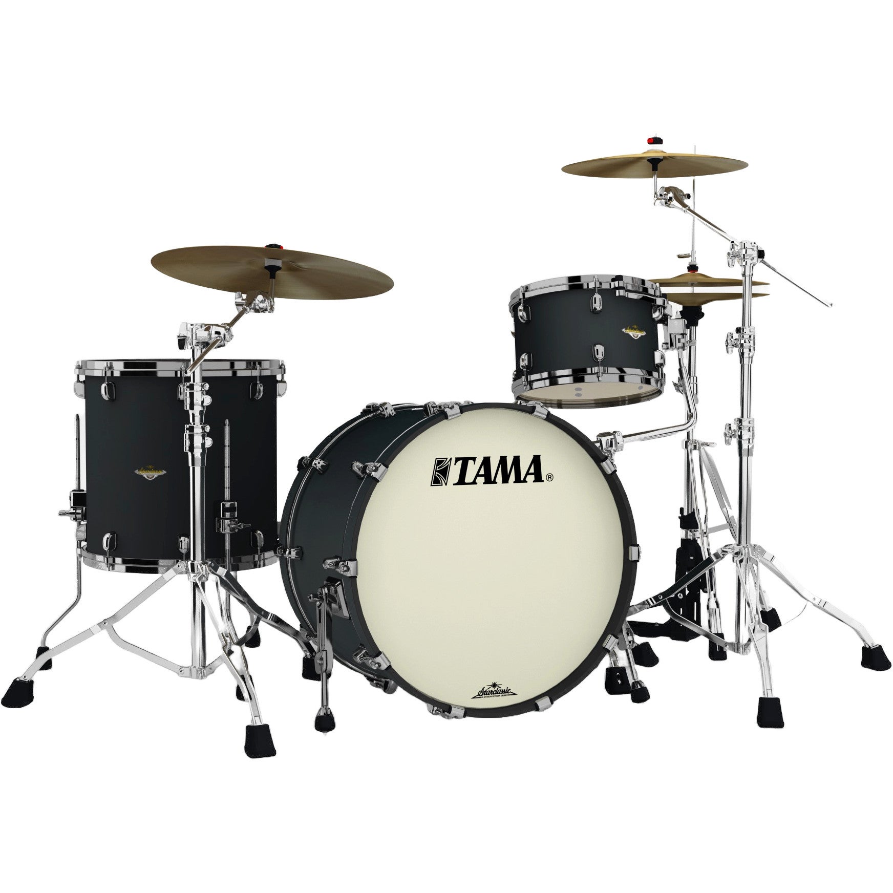 Tama MA32CZBNS-FBK Starclassic Maple Flat Black 3d. shellset black nickel hardware