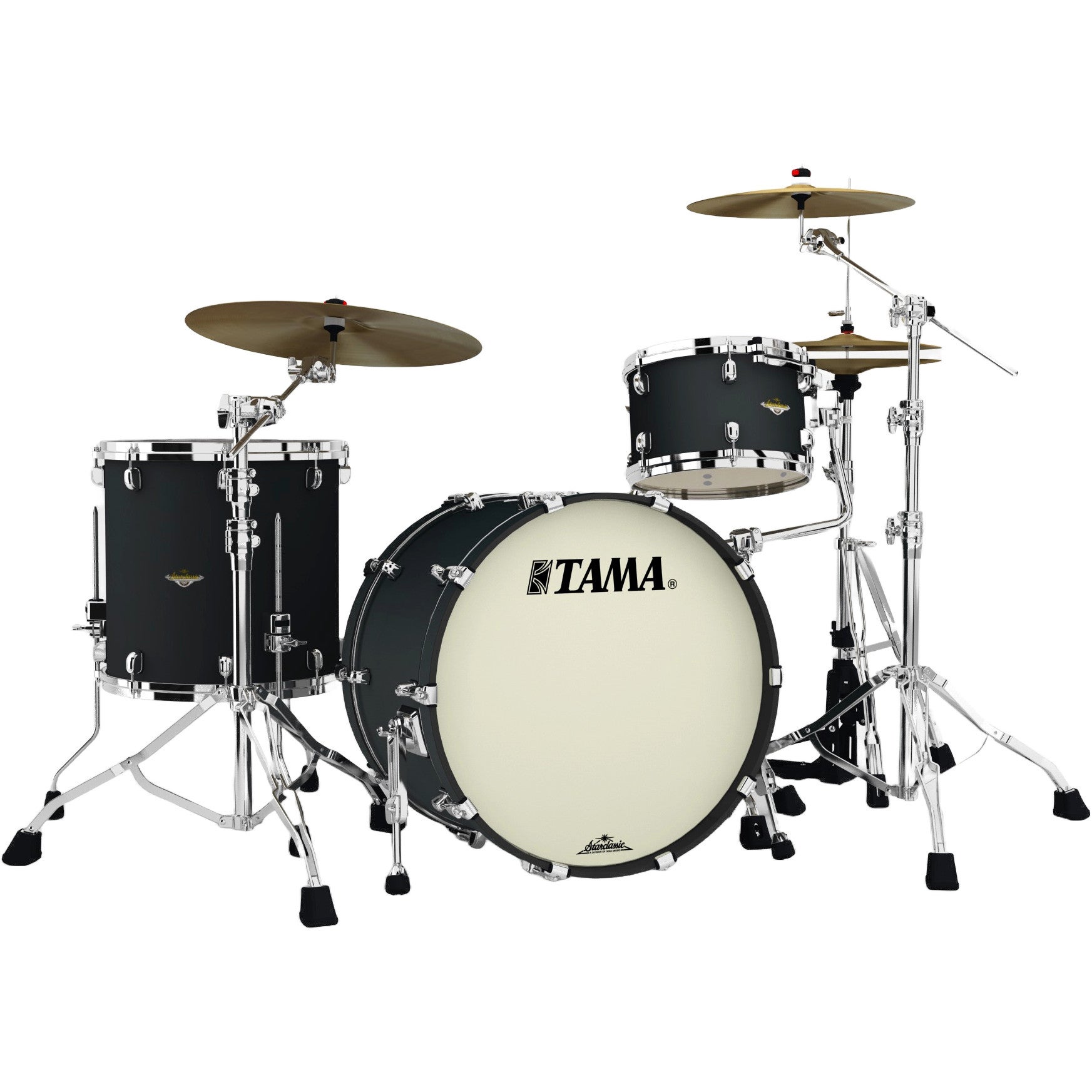 Tama MA32CZS-FBK Starclassic Maple Flat Black 3d. shellset