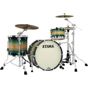 Tama ME32CZS-LEWB Starclassic Maple Emerald Pacific Walnut Burst 3d. shellset