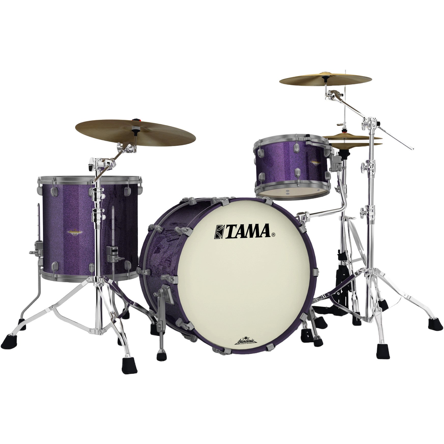 Tama MA32CZUS-DPP Starclassic Maple Deeper Purple 3d. shellset Smoked Black Nickel