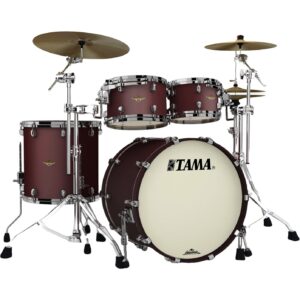 Tama MA42TZBNS-FBM Starclassic Maple Flat Burgundy Metallic 4d. shellset zwart vernikkelde hardware