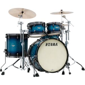Tama MA42TZBNS-MEB Starclassic Maple Molten Electric Blue Burst 4d. shellset zwart vernikkelde hardware