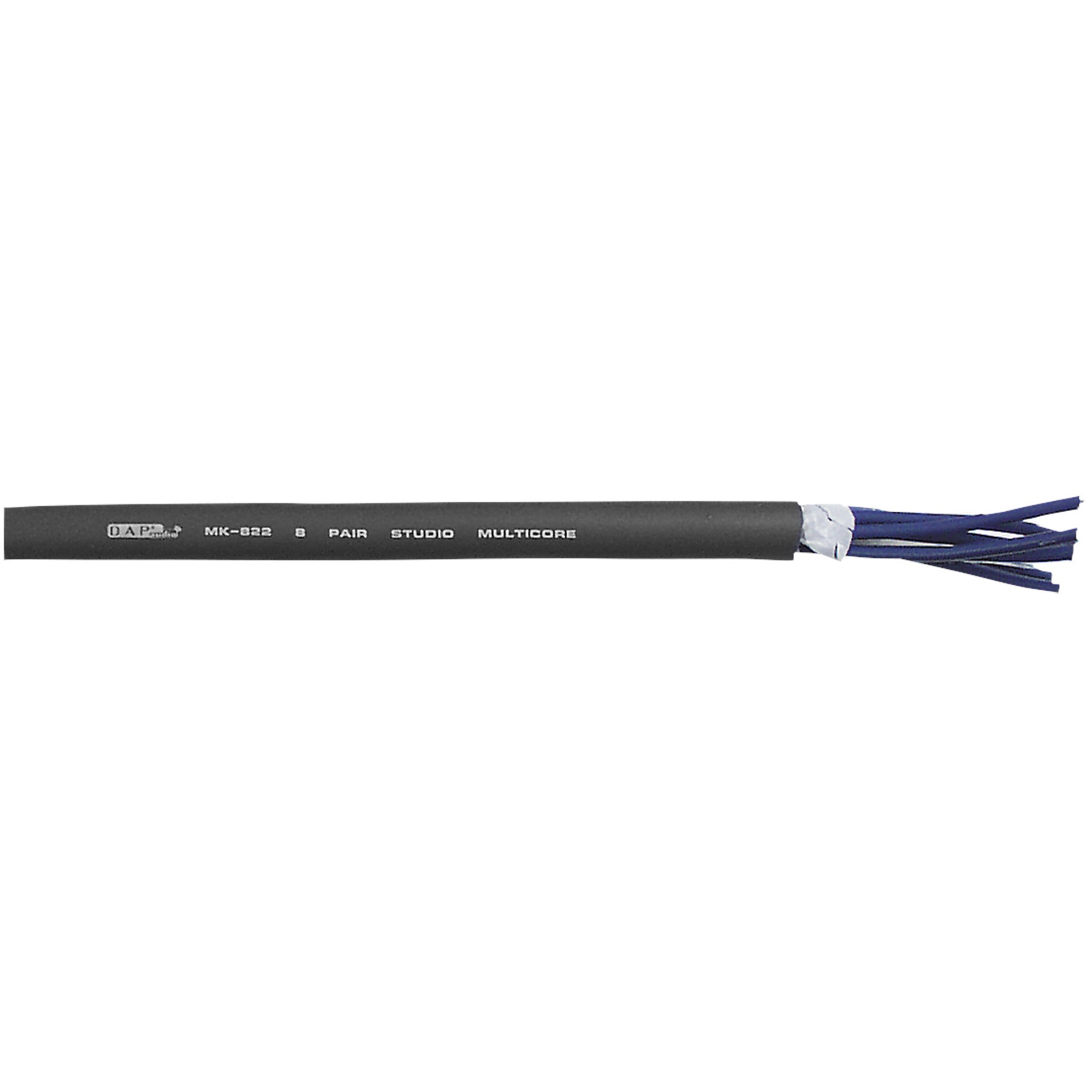 DAP MK-822 8 parige studio-multicore per meter zwart