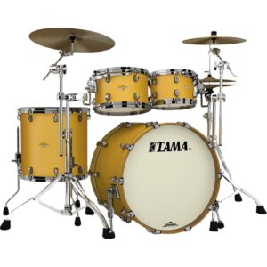 Tama MA42TZBNS-SAM Starclassic Maple Satin Aztec Gold Metallic 4d. shellset zwart vernikkelde hardware