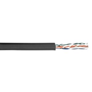 DAP Flexible CAT5E datakabel op rol 100 meter, zwart