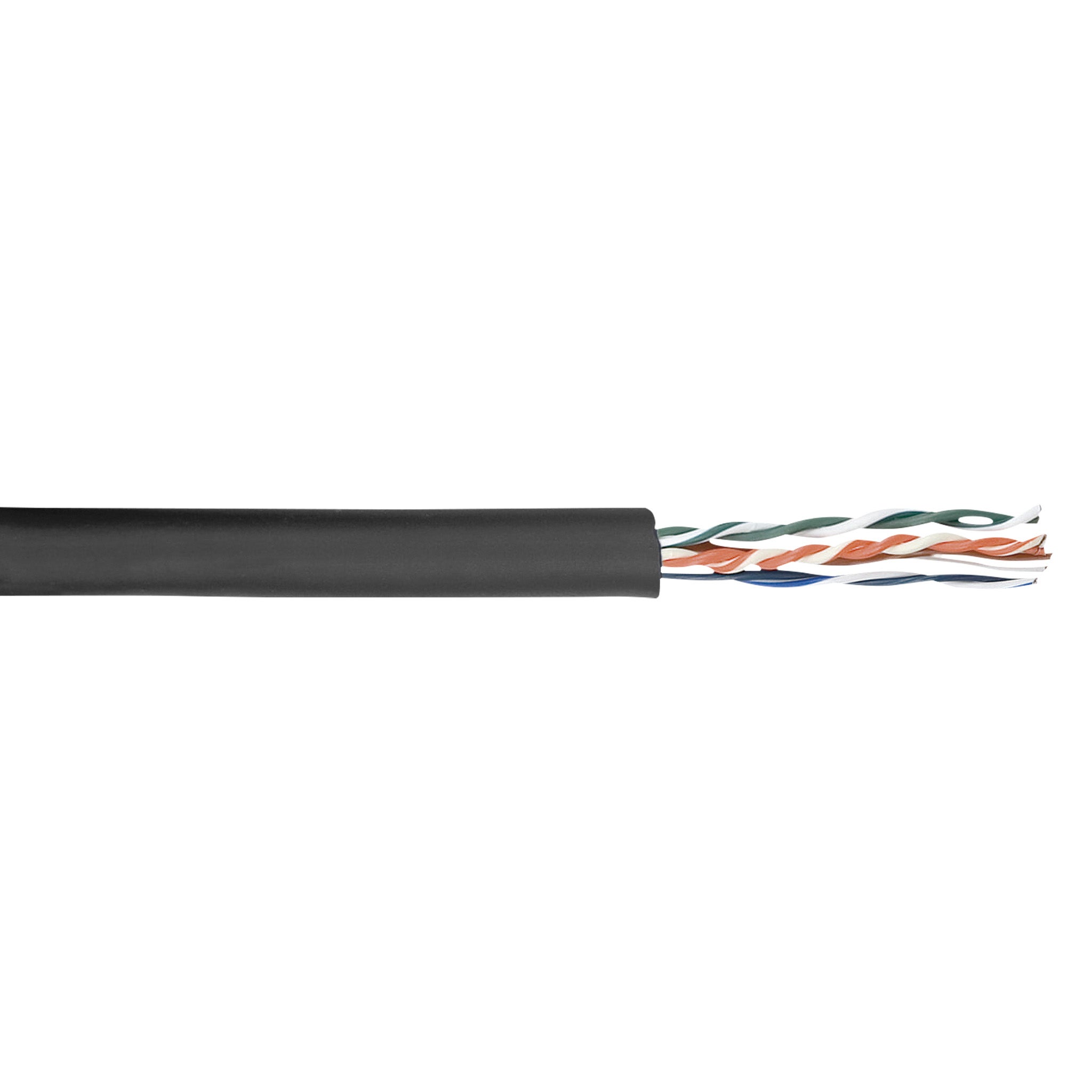 DAP Flexible CAT5E datakabel op rol 100 meter, zwart