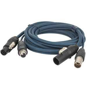DAP FP-16 hybride kabel PowerCON True1 - 5p XLR, 10 meter