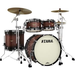 Tama ME42TZBS-VTBV Starclassic Maple Tobacco Sunburst Movingui 4d. shellset zwart vernikkelde hardware