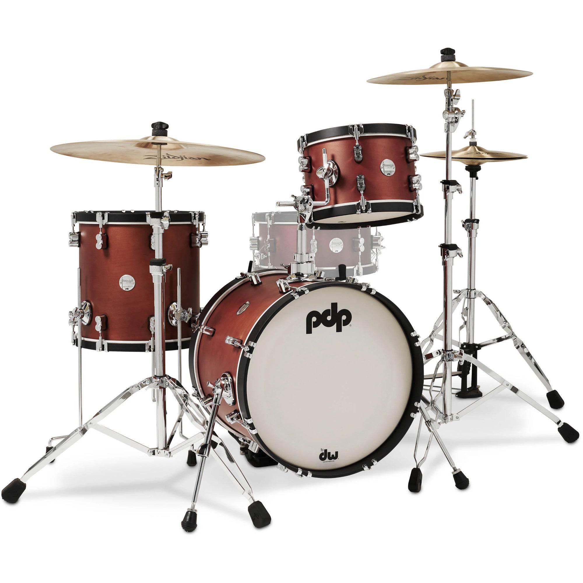PDP Drums PDCC1803OE Concept Classic Oxblood Stain 3d. bebop shellset