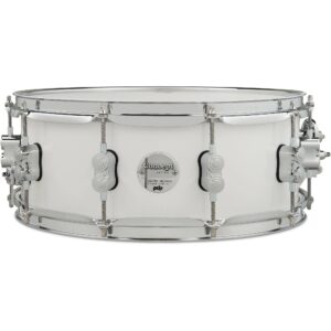 PDP Drums PDCM5514SSPW Concept Maple Finish Pearlescent White Lacquer 14 x 5.5 inch snaredrum