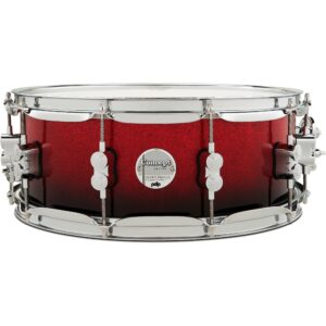 PDP Drums PDCM5514SSRB Concept Maple Finish Red to Black Fade Lacquer 14 x 5.5 inch snaredrum