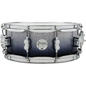 PDP Drums PDCM5514SSSB Concept Maple Finish Silver to Black Sparkle 14 x 5.5 inch snaredrum