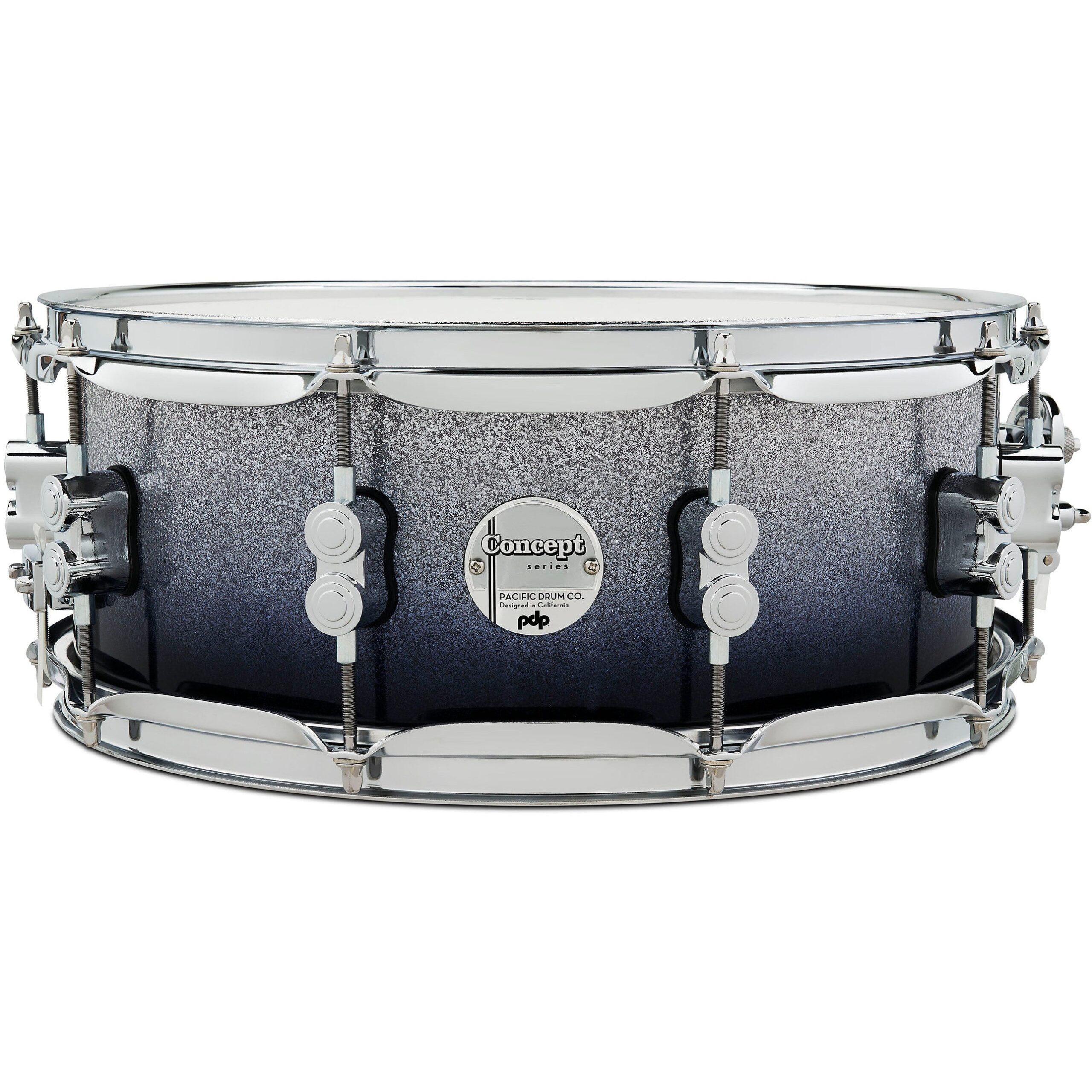PDP Drums PDCM5514SSSB Concept Maple Finish Silver to Black Sparkle 14 x 5.5 inch snaredrum